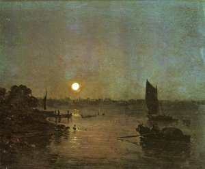 Moonlight, a Study at Millbank Oil painting by Joseph Mallord William Turner