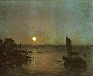 Moonlight, a Study at Millbank by Joseph Mallord William Turner Oil Painting