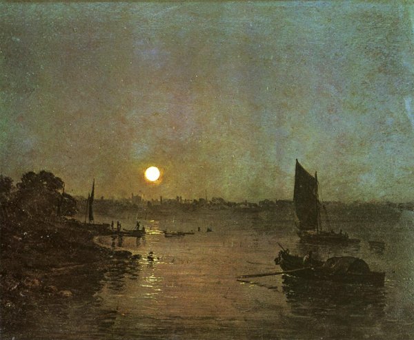 Main Product Photo of Moonlight, a Study at Millbank Painting by Joseph Mallord William Turner
