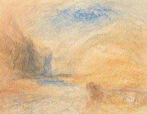 Mountain Landscape with Lake by Joseph Mallord William Turner Oil Painting
