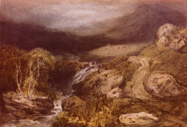 Mountain Stream, Coniston by Joseph Mallord William Turner - Hand-Painted Oil Painting Reproduction