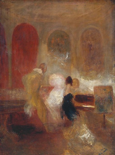 Music Party, East Cowes Castle by Joseph Mallord William Turner - Hand-Painted Oil Painting Reproduction