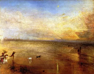 New Moon (also known as 'I've lost My Boat, You shan't have Your Hoop') by Joseph Mallord William Turner Oil Painting