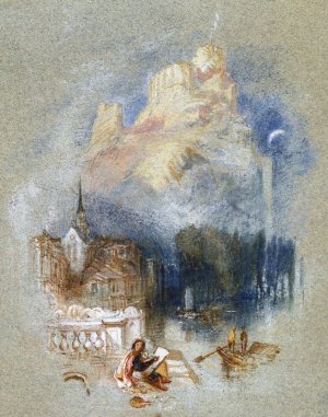 Nicholas Poussin's Birthplace by Joseph Mallord William Turner Oil Painting