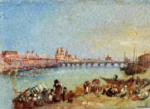 Orleans from the Quai Neuf Oil painting by Joseph Mallord William Turner