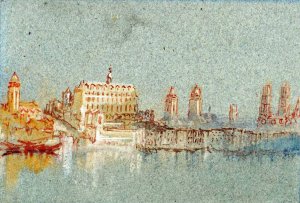 Orleans from the South Side of the River by Joseph Mallord William Turner Oil Painting