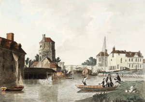 Oxford, Folly Bridge and Bacon's Tower by Joseph Mallord William Turner Oil Painting