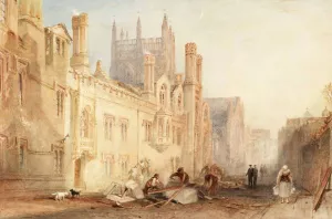 Oxford, Merton College by Joseph Mallord William Turner - Oil Painting Reproduction