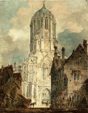 Oxford, Tom Tower, Christ Church by Joseph Mallord William Turner Oil Painting