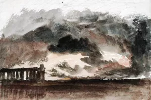 Paestum Oil painting by Joseph Mallord William Turner