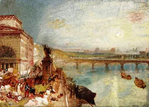 Paris from the Barriere de Passy by Joseph Mallord William Turner - Oil Painting Reproduction