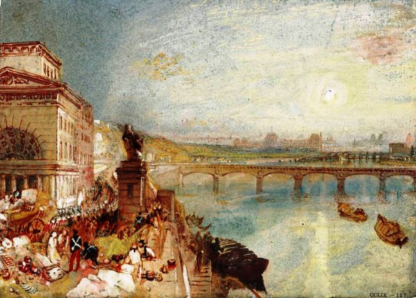 Main Product Photo of Paris from the Barriere de Passy Painting by Joseph Mallord William Turner