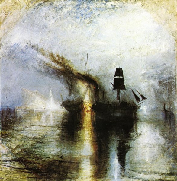 Peace - Burial at Sea by Joseph Mallord William Turner - Hand-Painted Oil Painting Reproduction