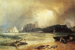 Pembroke Caselt, South Wales: Thunder Storm Approaching by Joseph Mallord William Turner Oil Painting