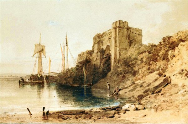 Pembroke Castle by Joseph Mallord William Turner - Hand-Painted Oil Painting Reproduction