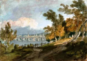 Picturesque Composition with a Distant View of Tours from the North East by Joseph Mallord William Turner - Oil Painting Reproduction