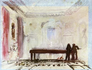 Playing Billiards, Petworth Oil painting by Joseph Mallord William Turner