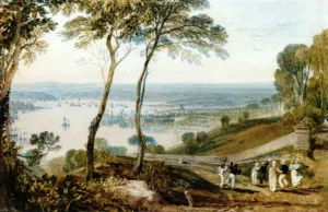 Plymouth, from Mount Edgcumbe Oil painting by Joseph Mallord William Turner