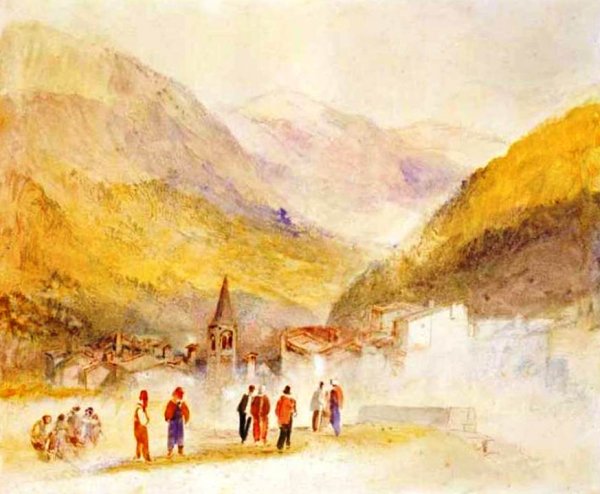 Pre St. Didier by Joseph Mallord William Turner - Hand-Painted Oil Painting Reproduction