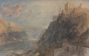 Rheinfels Looking to Katz and Gourhausen by Joseph Mallord William Turner Oil Painting