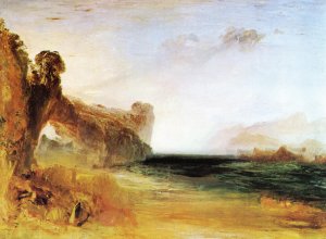 Rocky Bay with Figures by Joseph Mallord William Turner Oil Painting