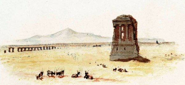 Main Product Photo of Rogers's 'Italy' - Campagna of Rome Painting by Joseph Mallord William Turner