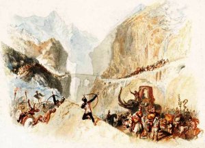 Rogers's 'Italy' - Hannibal Passing the Alps by Joseph Mallord William Turner Oil Painting