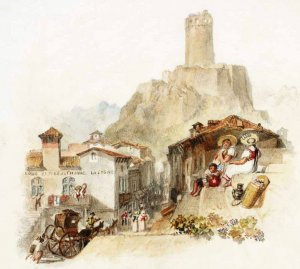 Rogers's 'Italy' - Martigny by Joseph Mallord William Turner Oil Painting
