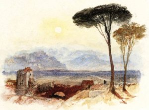 Rogers's 'Italy' - Perugia by Joseph Mallord William Turner Oil Painting