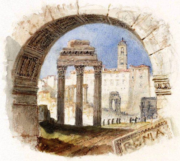 Rogers's 'Italy' - The Forum by Joseph Mallord William Turner - Hand-Painted Oil Painting Reproduction