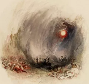 Rogers's 'Poems' - A Hurricane in the Desert (The Simoom) by Joseph Mallord William Turner Oil Painting