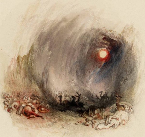 Main Product Photo of Rogers's 'Poems' - A Hurricane in the Desert (The Simoom) Painting by Joseph Mallord William Turner