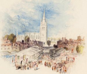 Rogers's 'Poems' - A Village-Fair by Joseph Mallord William Turner Oil Painting