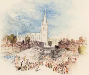 Rogers's 'Poems' - A Village-Fair by Joseph Mallord William Turner - Oil Painting Reproduction