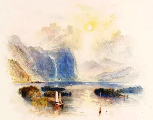 Rogers's 'Poems' - Keswick Lake by Joseph Mallord William Turner - Oil Painting Reproduction