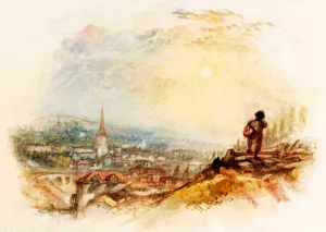 Rogers's 'Poems' - Leaving Home painting by Joseph Mallord William Turner