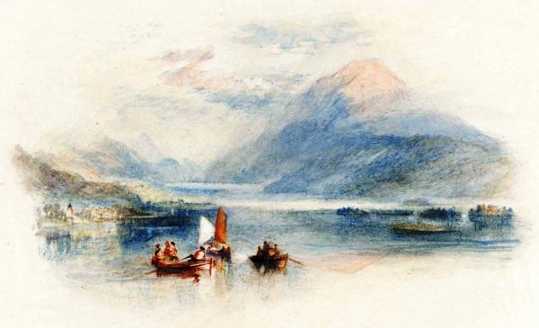 Rogers's 'Poems' - Loch Lomond by Joseph Mallord William Turner - Hand-Painted Oil Painting Reproduction