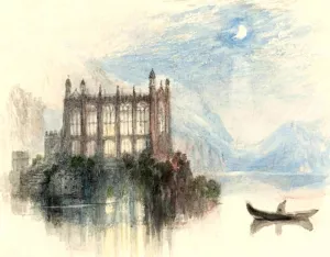Rogers's 'Poems' - St-Herbert's Chapel by Joseph Mallord William Turner - Oil Painting Reproduction