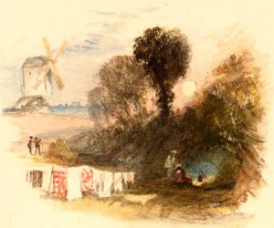 Rogers's 'Poems' - The Gipsy by Joseph Mallord William Turner Oil Painting