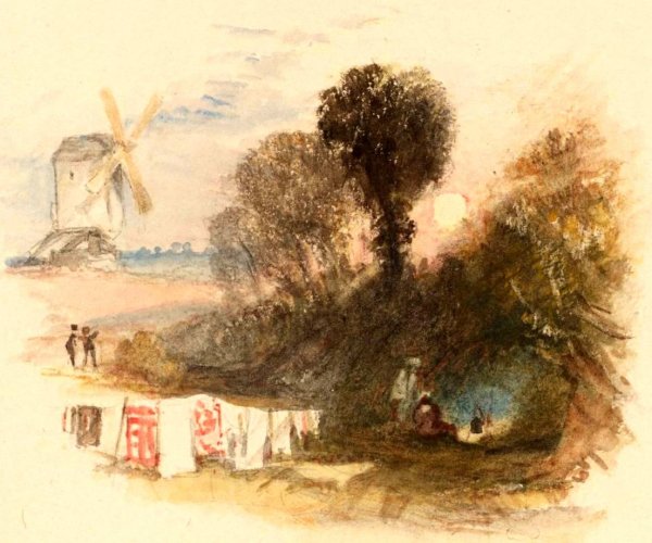 Rogers's 'Poems' - The Gipsy by Joseph Mallord William Turner - Hand-Painted Oil Painting Reproduction