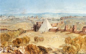 Rome From Monte Testaccio Oil painting by Joseph Mallord William Turner
