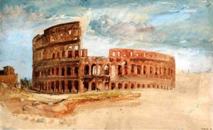 Rome, The Colosseum, from the West by Joseph Mallord William Turner Oil Painting