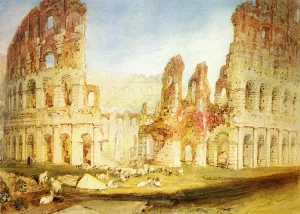 Rome: The Colosseum by Joseph Mallord William Turner - Oil Painting Reproduction