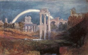 Rome: The Forum with a Rainbow Oil painting by Joseph Mallord William Turner