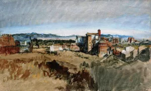Rome, View of Santi Giovanni e Paolo from the Palatine Hill by Joseph Mallord William Turner - Oil Painting Reproduction