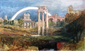 Rome, View of the Forum with a Rainbow by Joseph Mallord William Turner Oil Painting