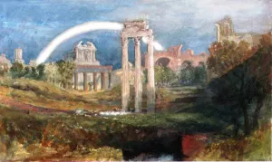Rome, View of the Forum with a Rainbow by Joseph Mallord William Turner Oil Painting