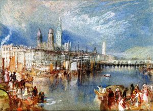 Rouen, Looking Upriver by Joseph Mallord William Turner Oil Painting