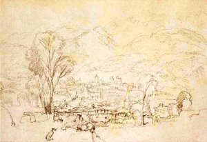 Sallanches, Near Chamonix, from St Martin by Joseph Mallord William Turner Oil Painting