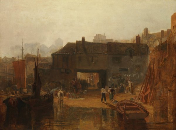 Saltash with the Water Ferry, Cornwall  by Joseph Mallord William Turner - Hand-Painted Oil Painting Reproduction